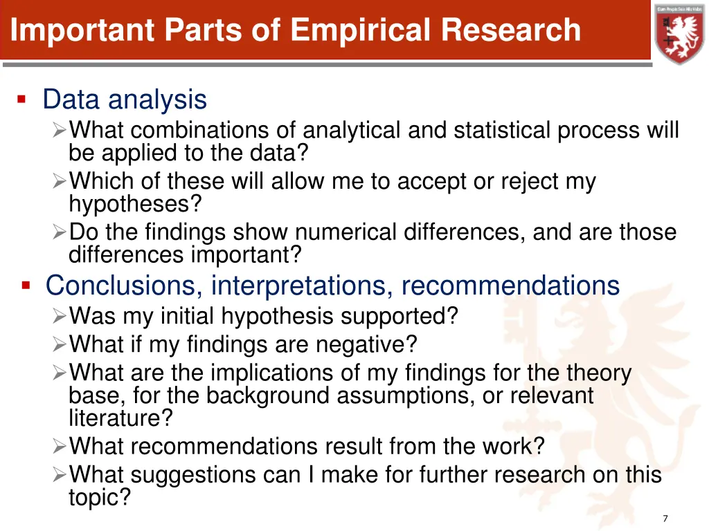 important parts of empirical research 3