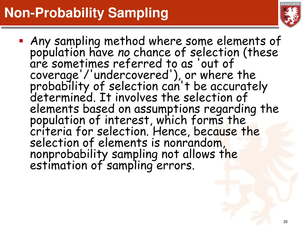 non probability sampling