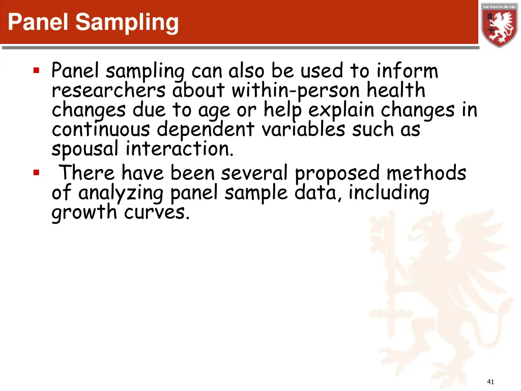 panel sampling 1