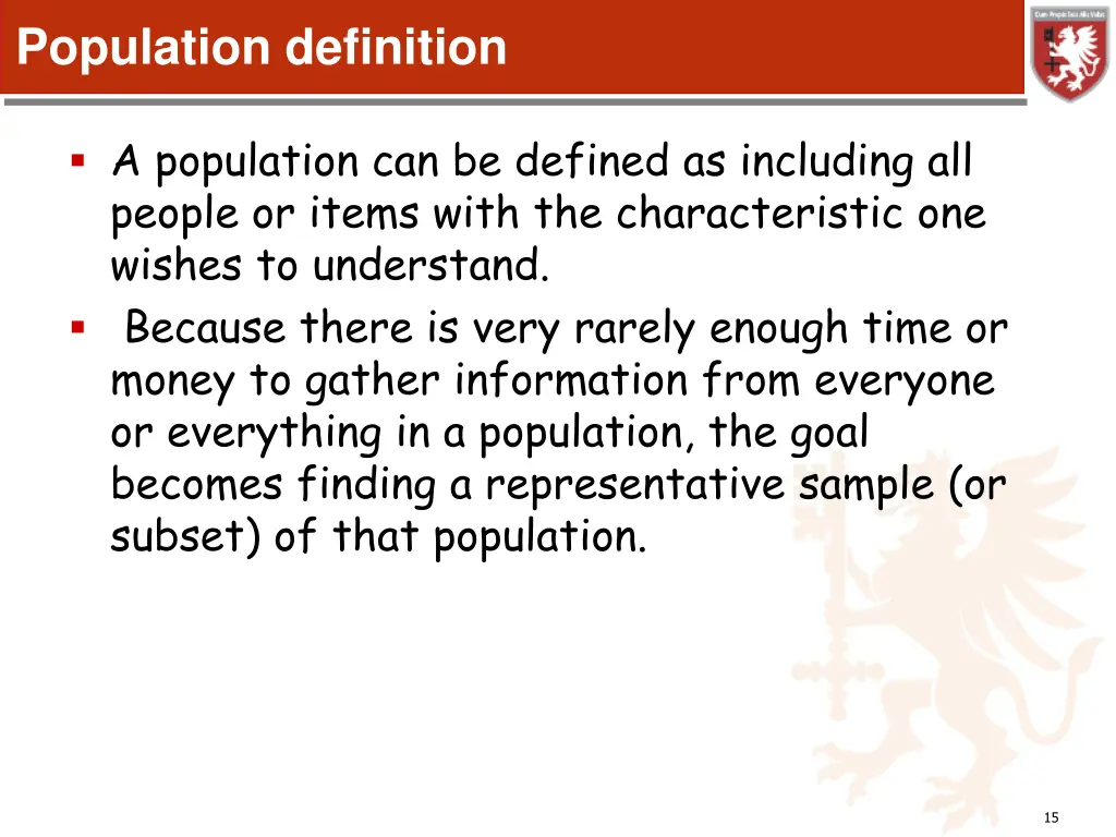 population definition