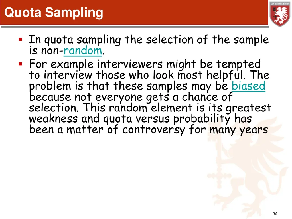 quota sampling 2