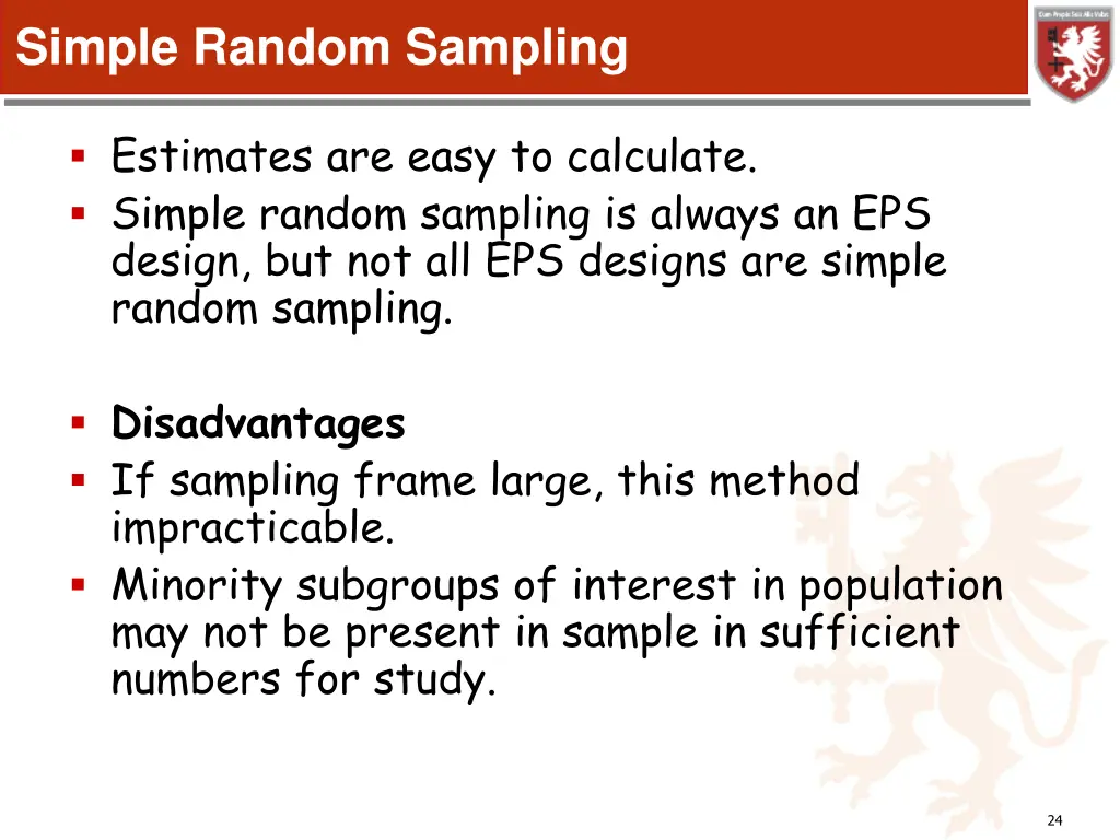 simple random sampling 1