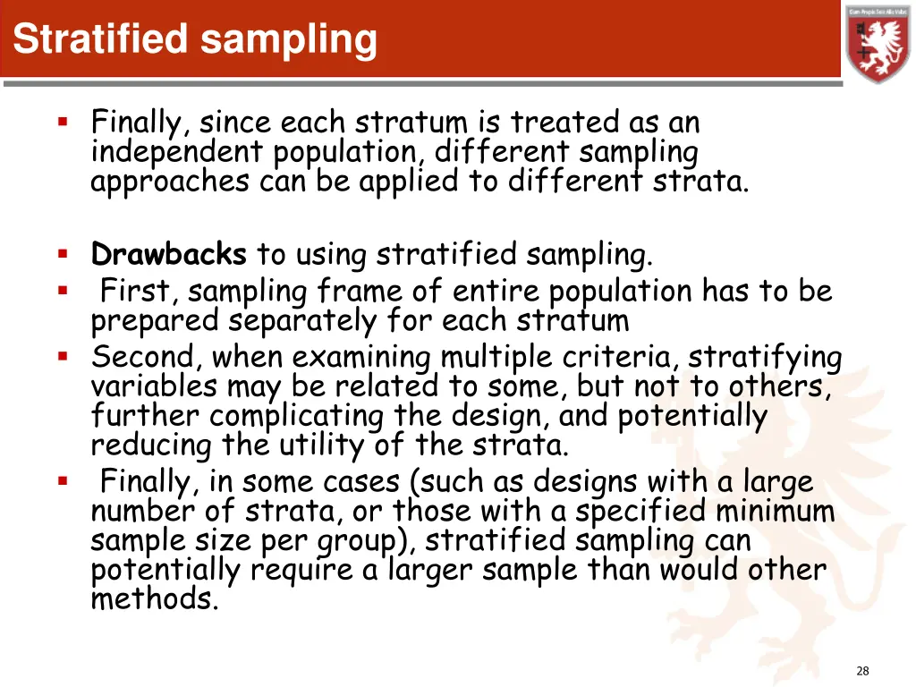stratified sampling 1