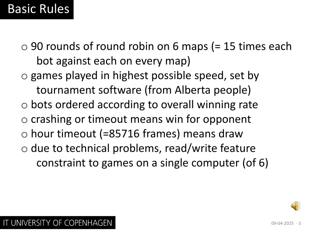 basic rules