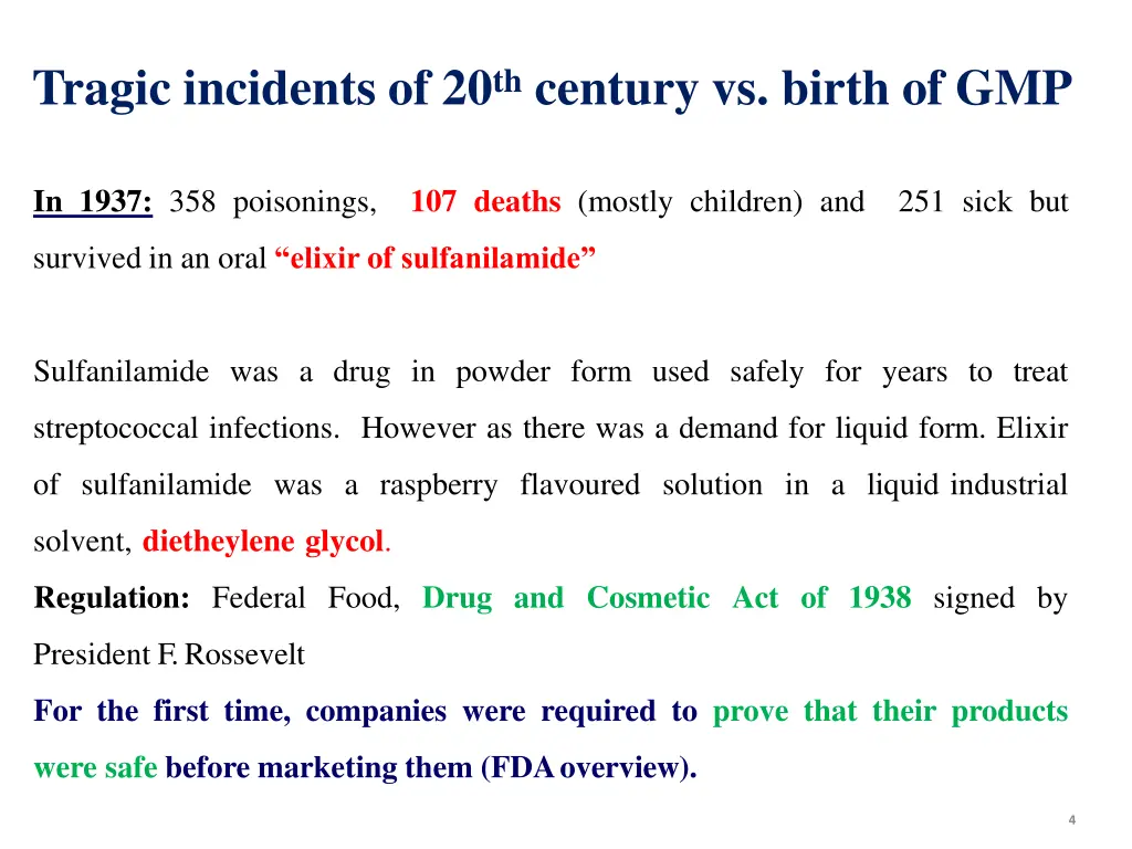 tragic incidents of 20 th century vs birth of gmp 1