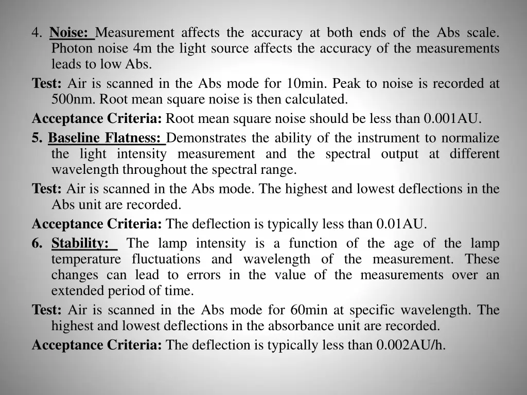 4 noise measurement affects the accuracy at both