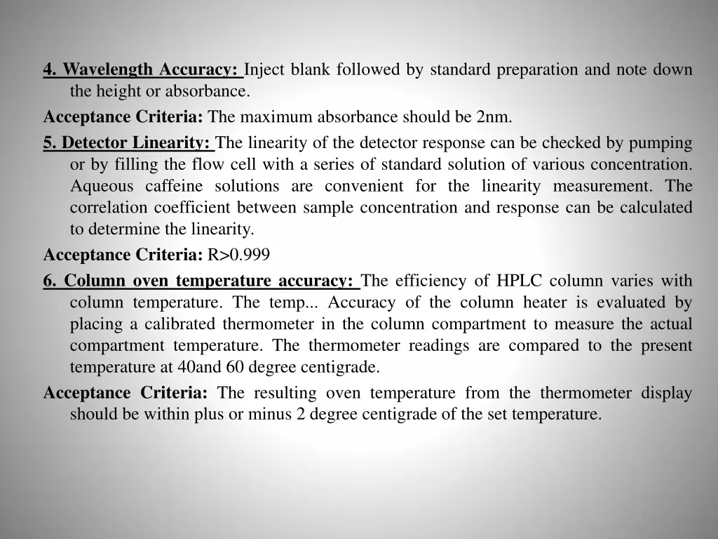 4 wavelength accuracy inject blank followed