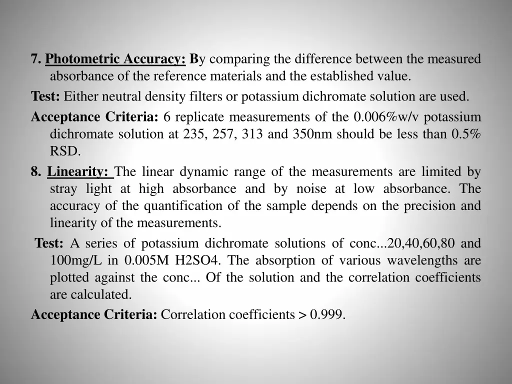 7 photometric accuracy b y comparing