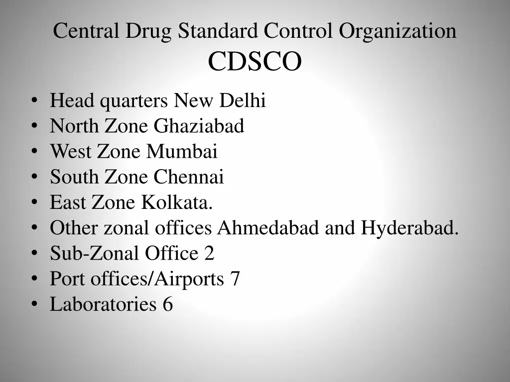 central drug standard control organization cdsco