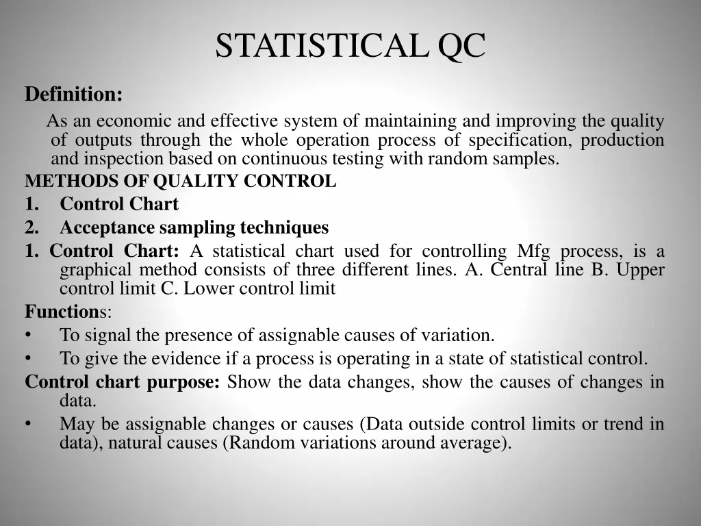 statistical qc