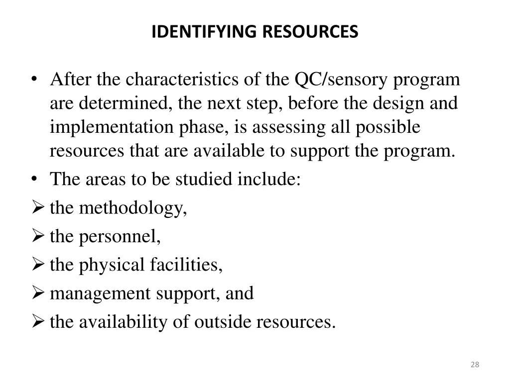 identifying resources