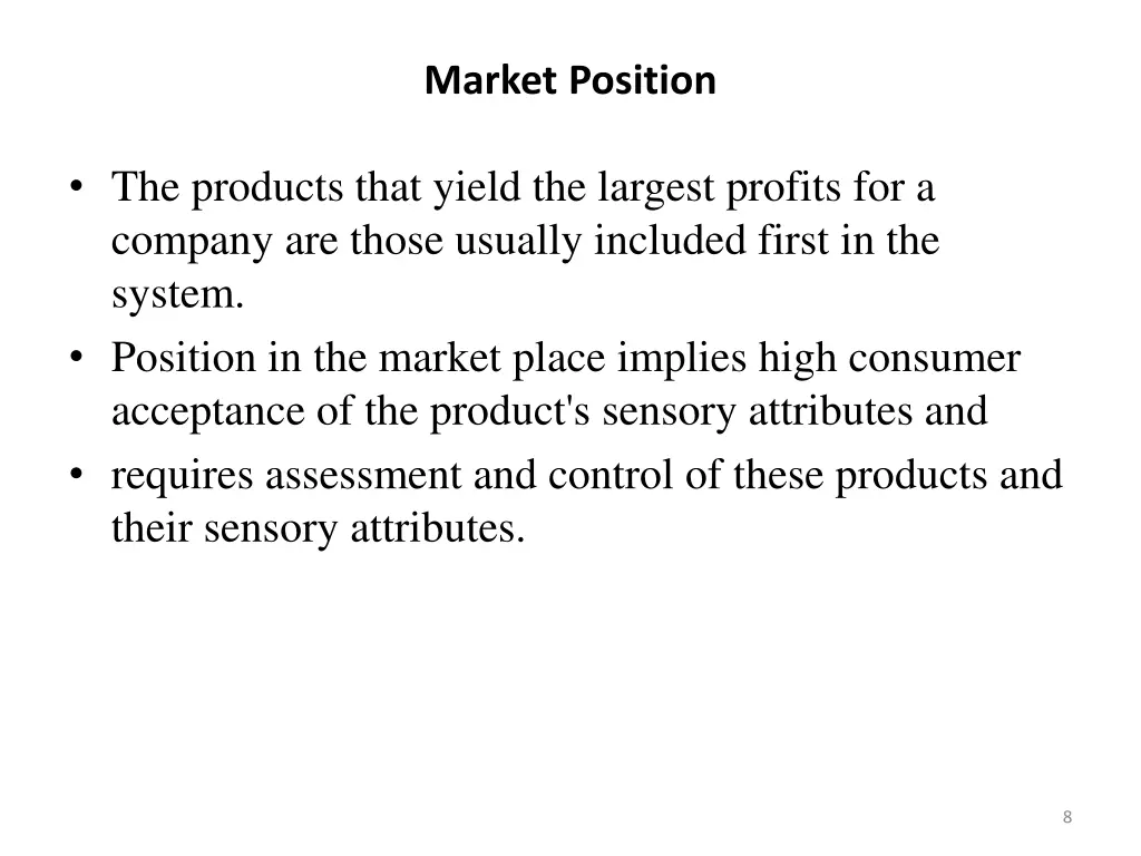 market position