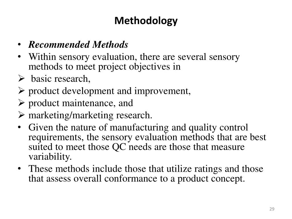 methodology