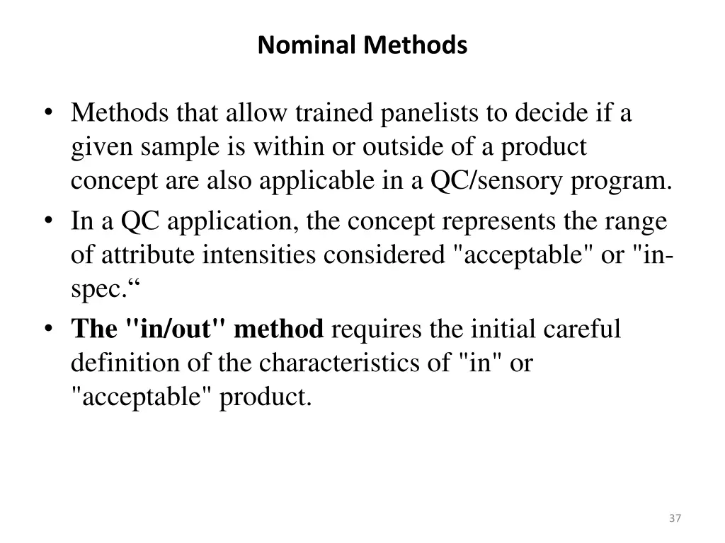 nominal methods
