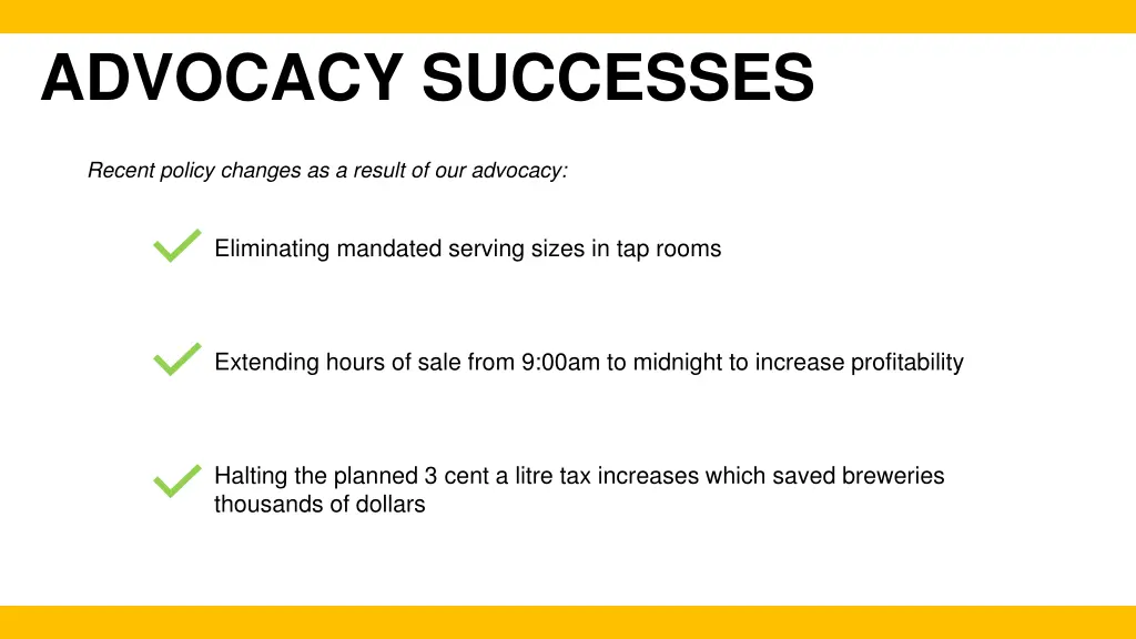 advocacy successes