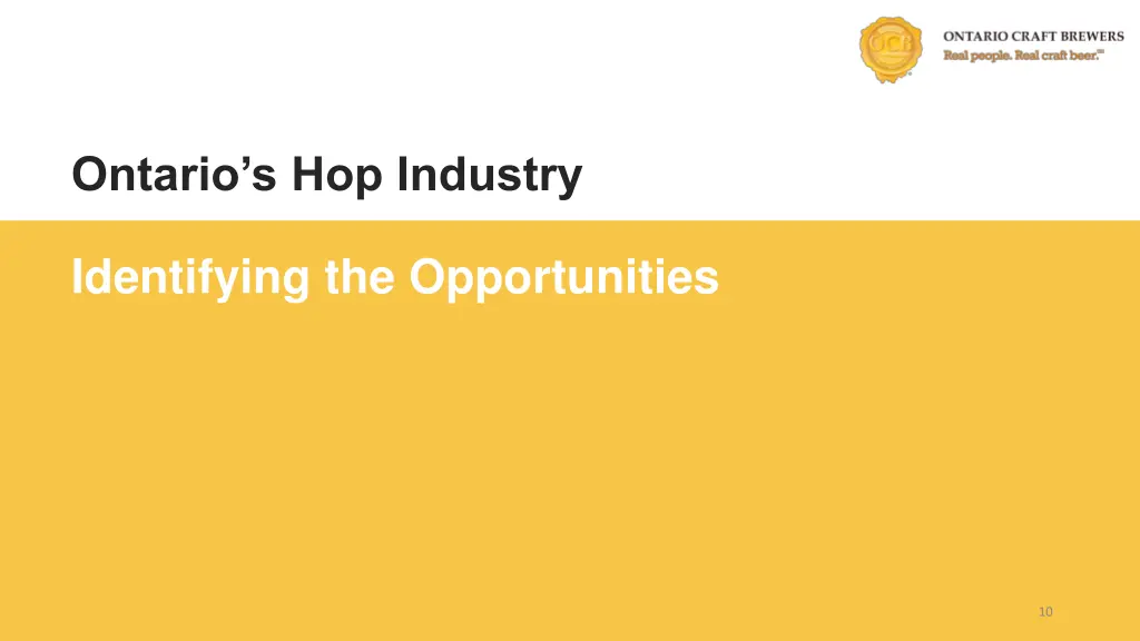 ontario s hop industry