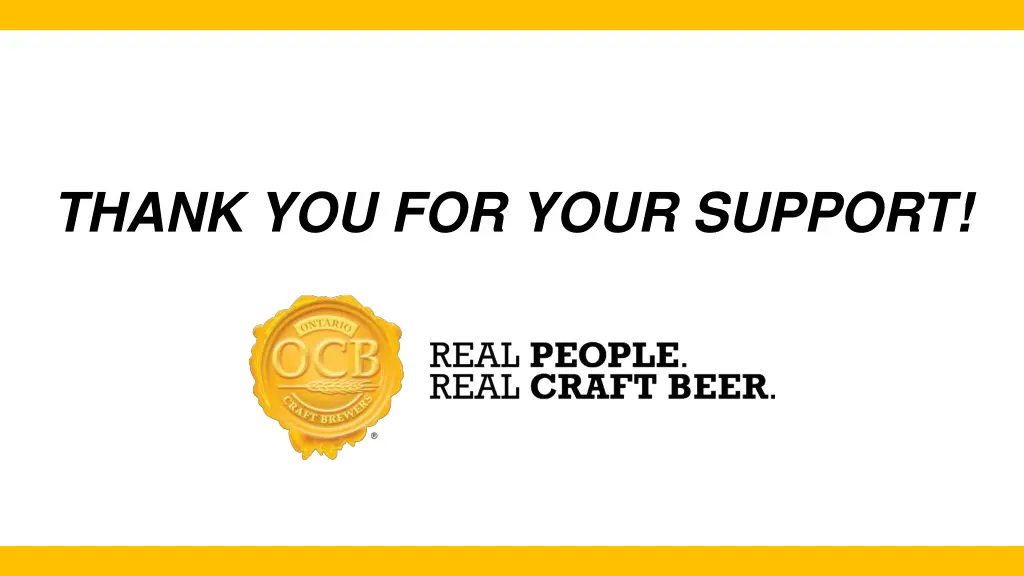thank you for your support