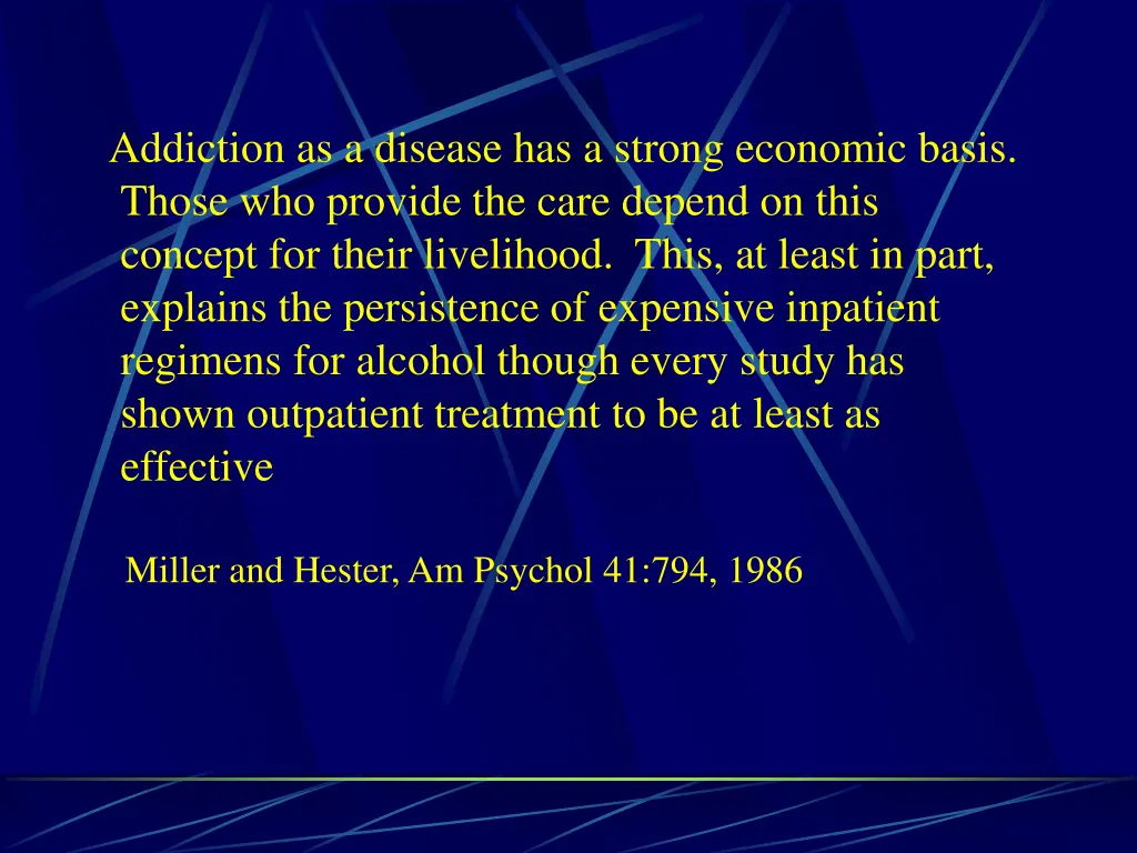 addiction as a disease has a strong economic