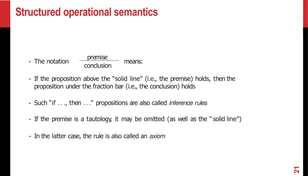 structured operational semantics
