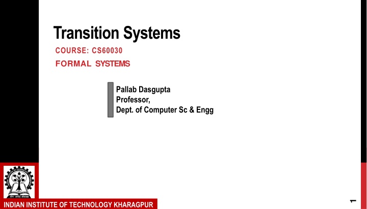 transition systems course cs60030 formal systems