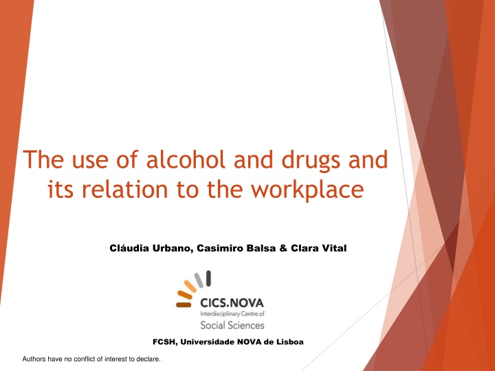 the use of alcohol and drugs and its relation