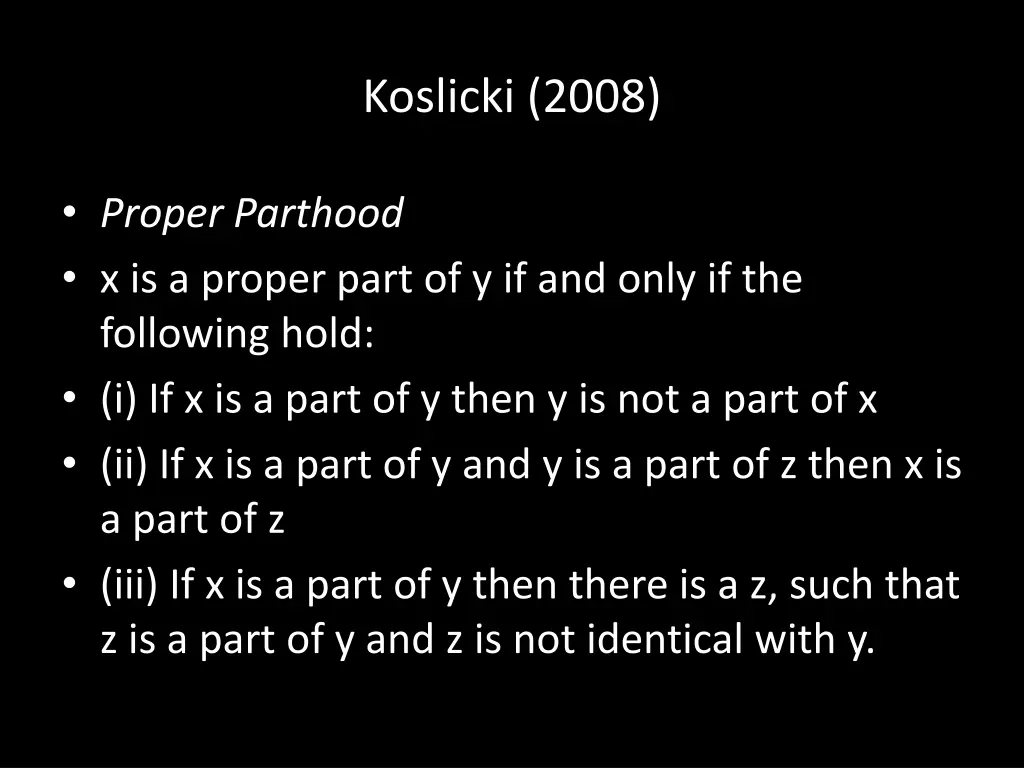 koslicki 2008