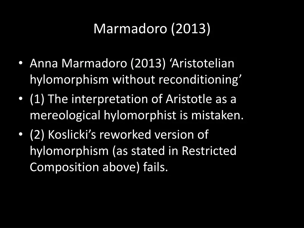 marmadoro 2013