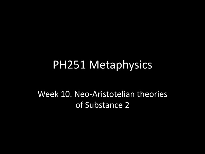 ph251 metaphysics