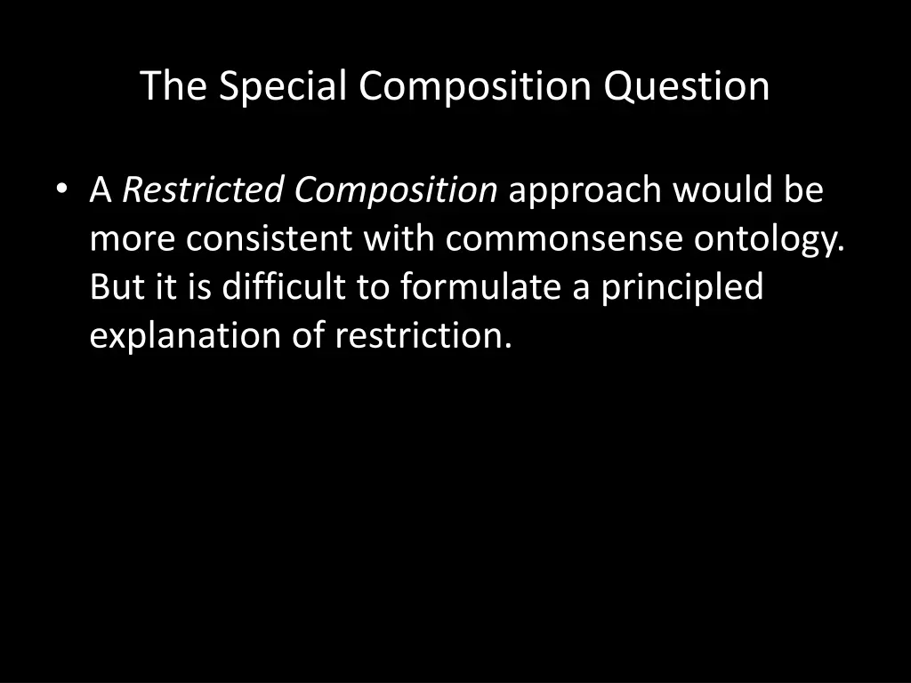 the special composition question 1