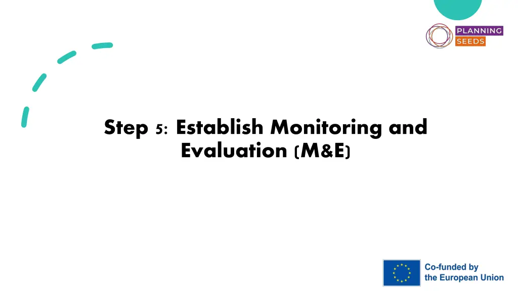 step 5 establish monitoring and evaluation m e