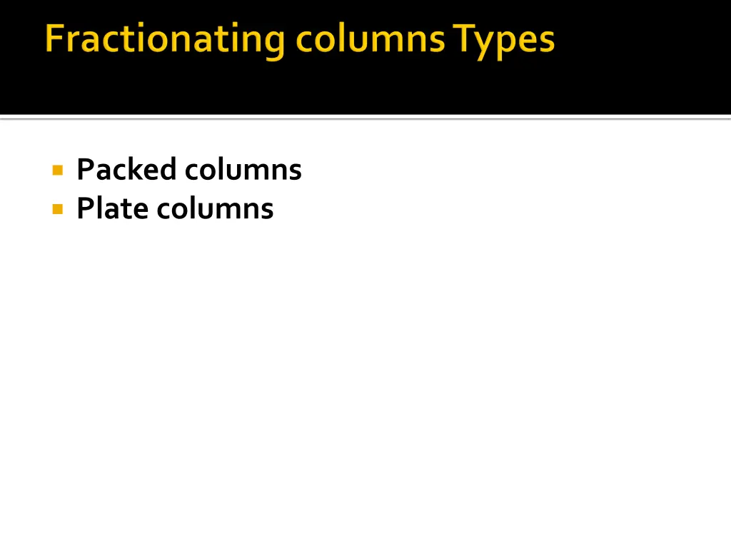 packed columns plate columns