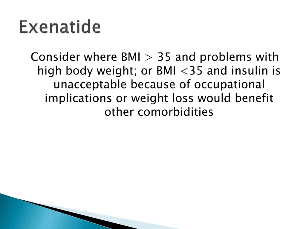 consider where bmi 35 and problems with high body