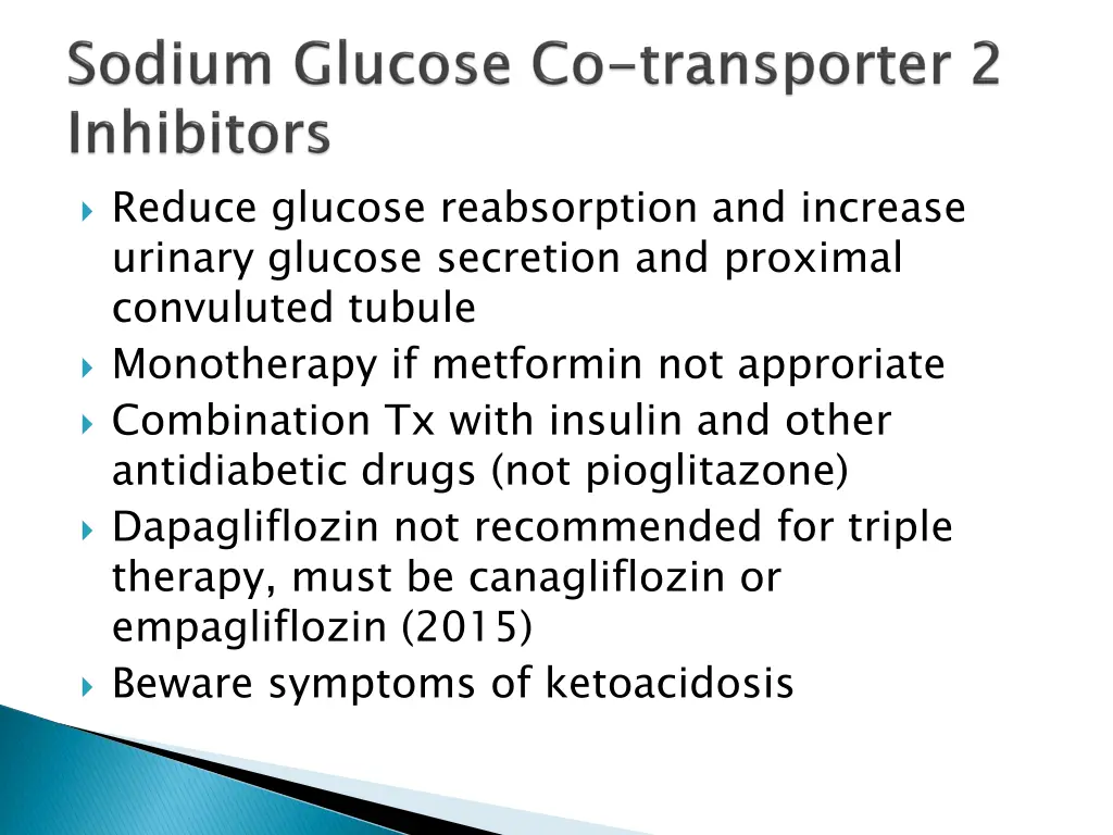 reduce glucose reabsorption and increase urinary