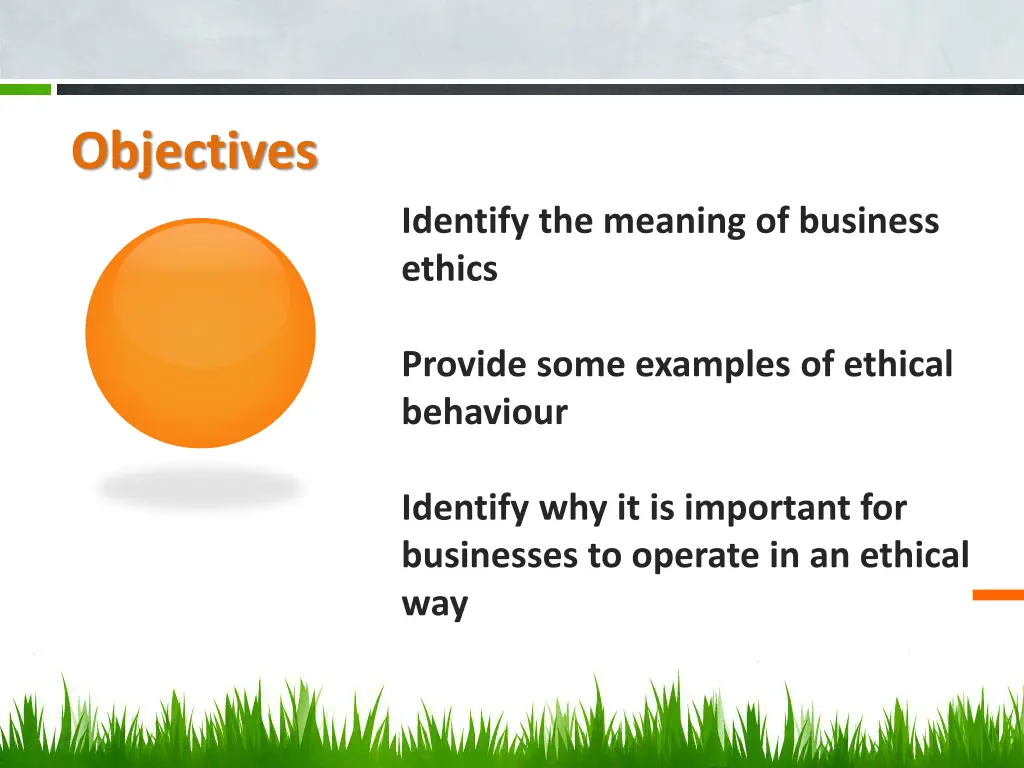 objectives 1
