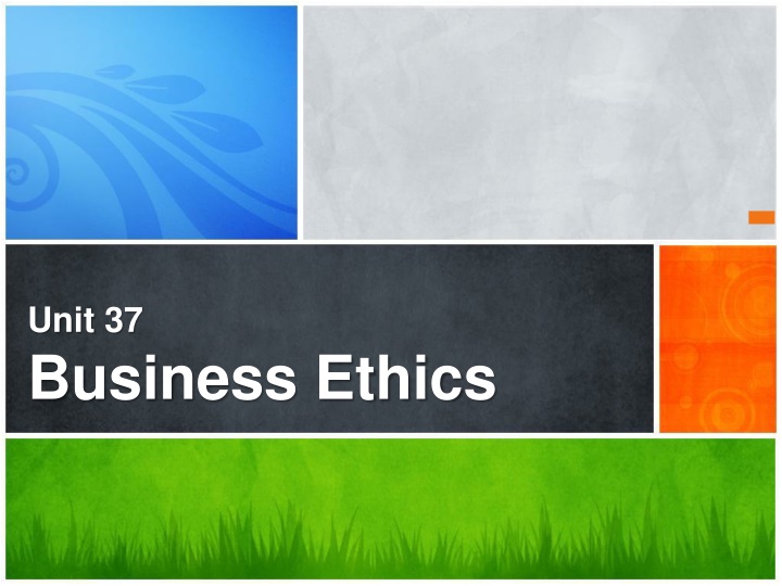 unit 37 business ethics