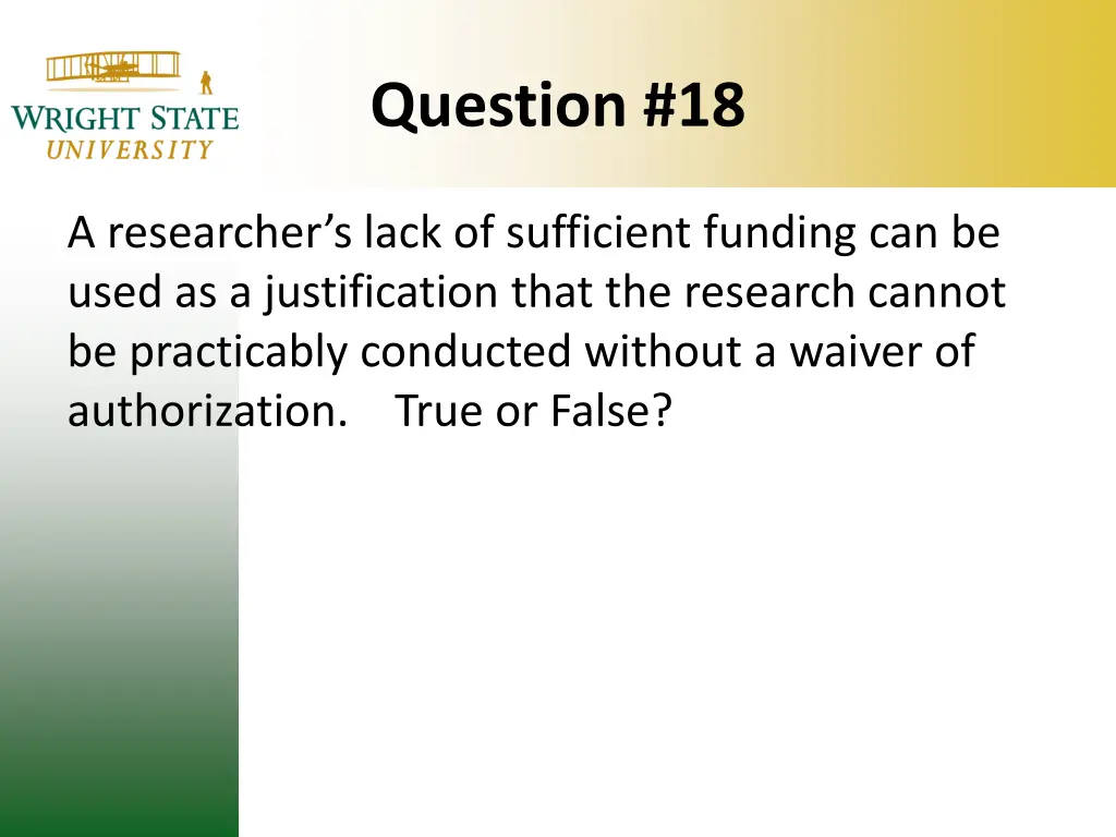 question 18