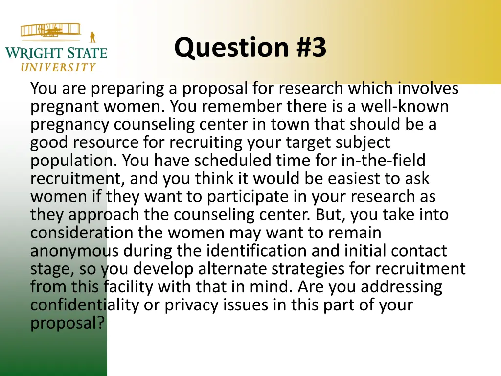 question 3