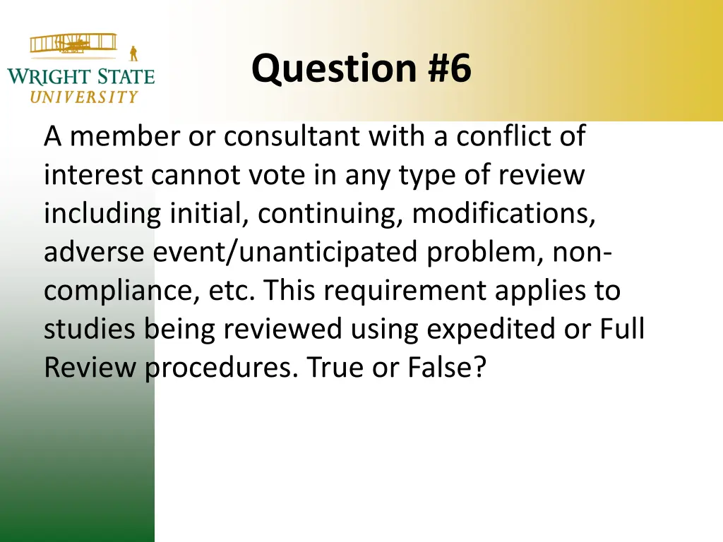 question 6