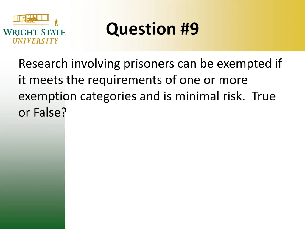 question 9