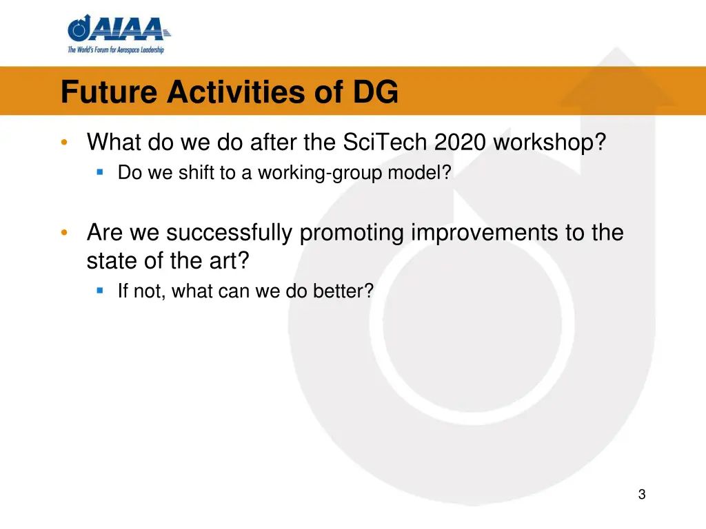 future activities of dg
