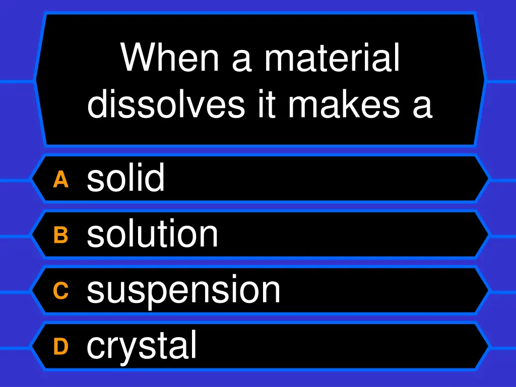 when a material dissolves it makes a