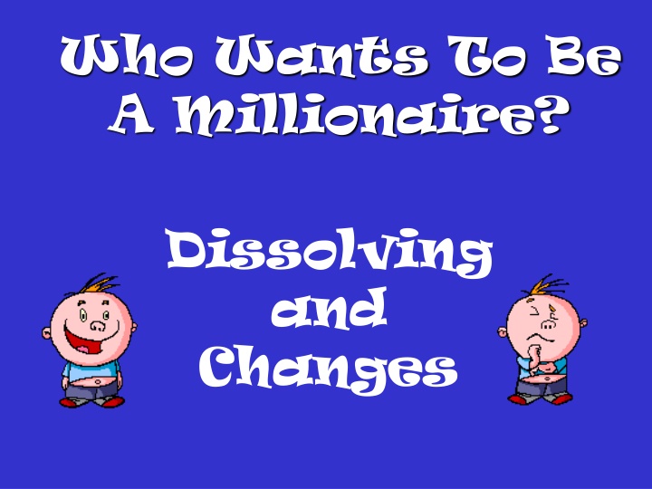 who wants to be a millionaire