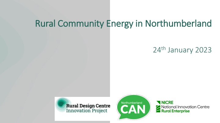 rural rural community energy in northumberland