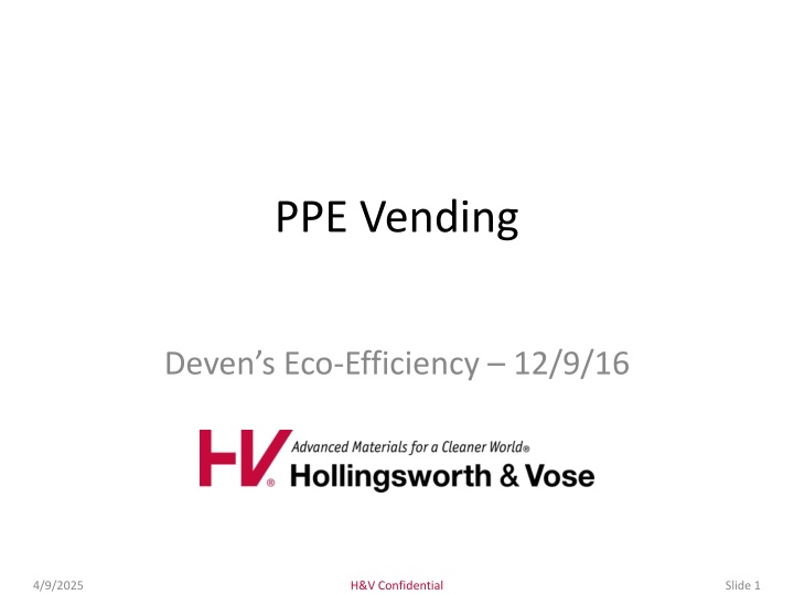 ppe vending