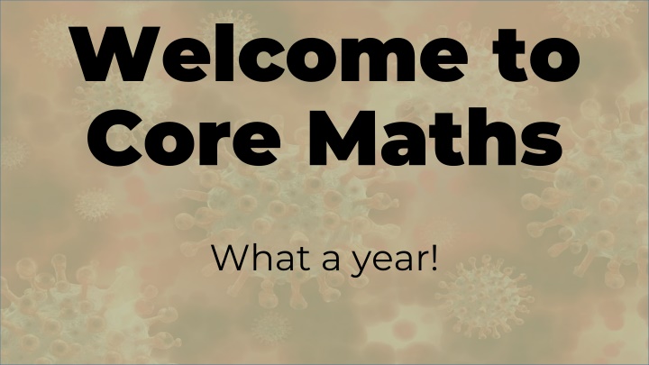 welcome to core maths