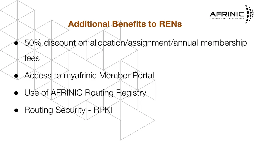 additional benefits to rens