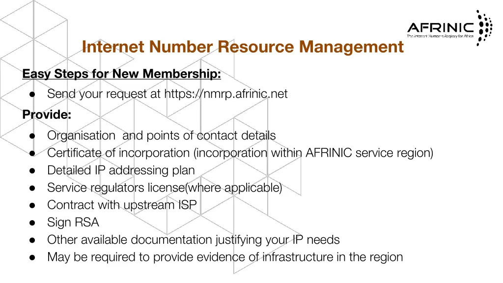 internet number resource management
