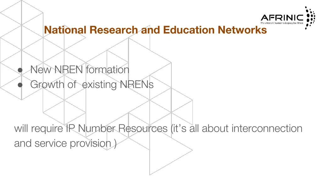 national research and education networks 1