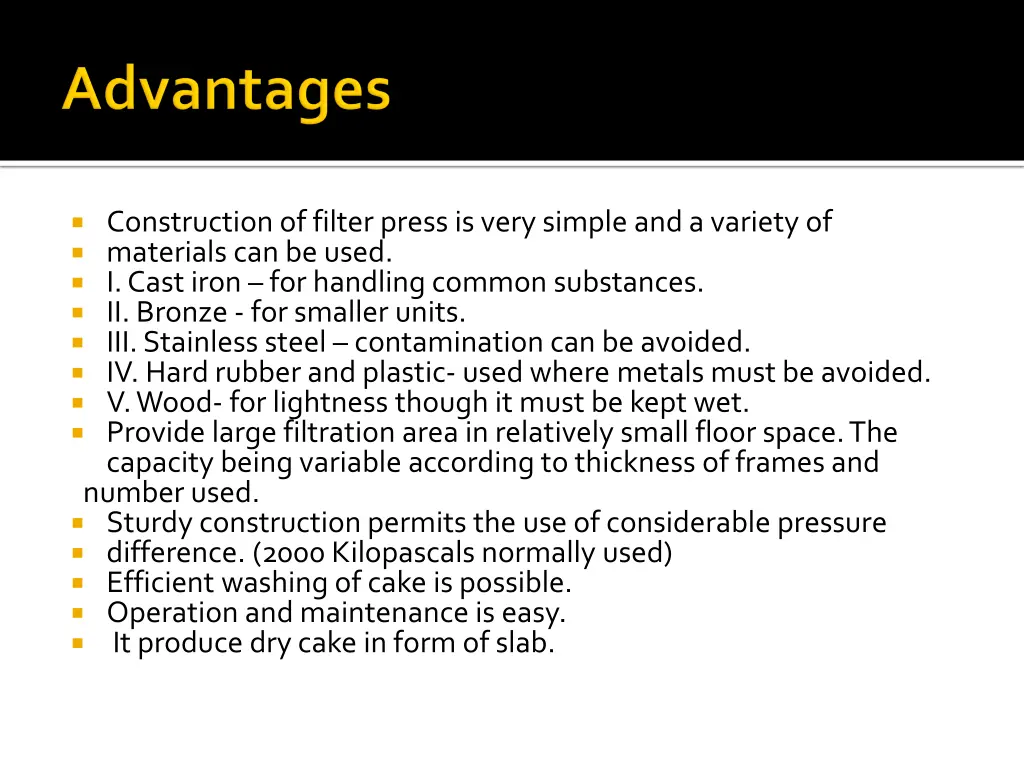 construction of filter press is very simple