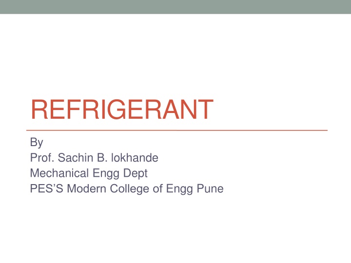 refrigerant